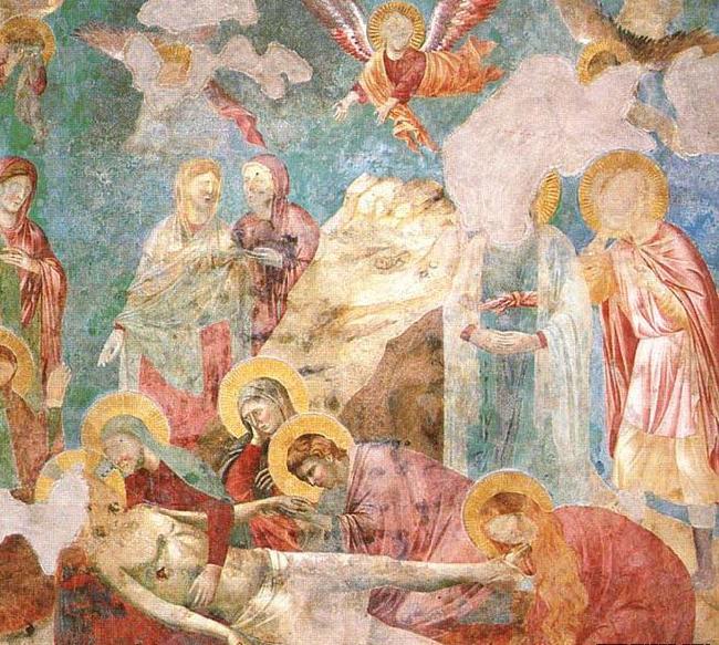 GIOTTO di Bondone Scenes from the New Testament: Lamentation Spain oil painting art